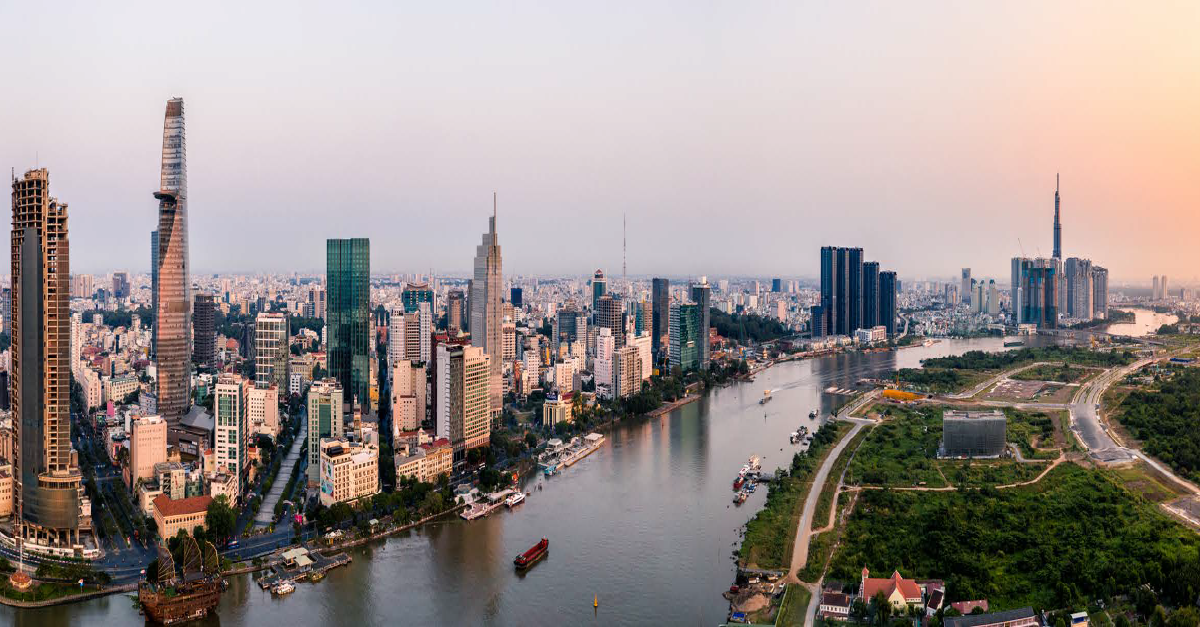 Skyline of Ho Chi Minh City, Vietnam